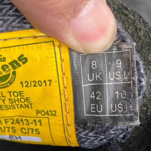 Dr Martines ASTM F2413-11 DM212 Black Leather Boot - Picture 12 of 14